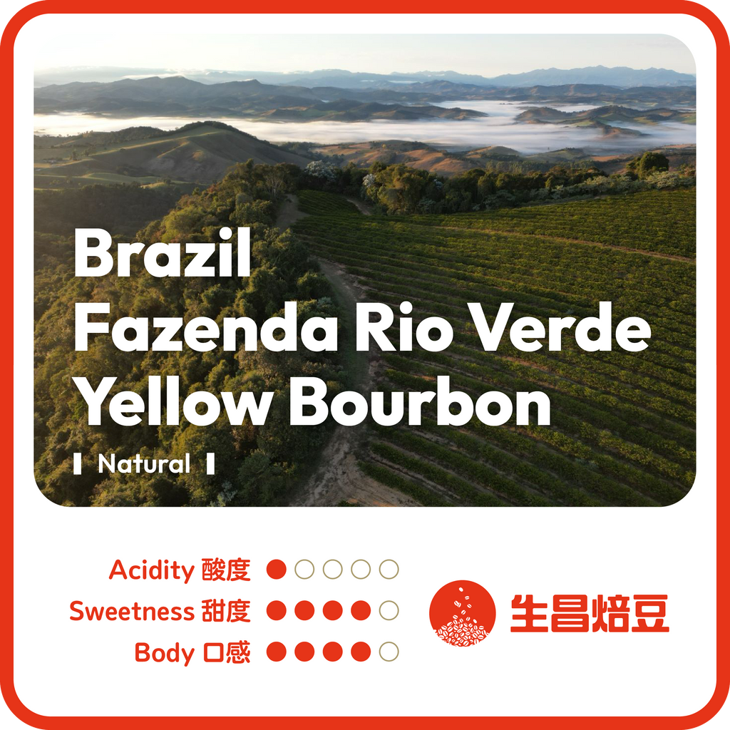 Espresso之選 ~ Brazil Fazenda Rio Verde Yellow Bourbon | Natural 日曬