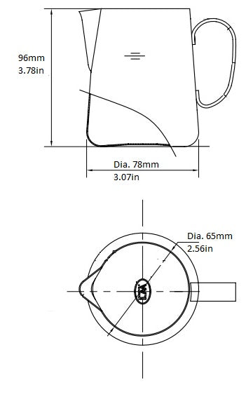 Latte Art Milk Pitcher (12oz & 20oz)